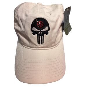 Rapid Dominance White Target Skull Baseball Cap